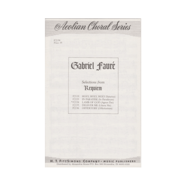 Agnus Dei - SATB