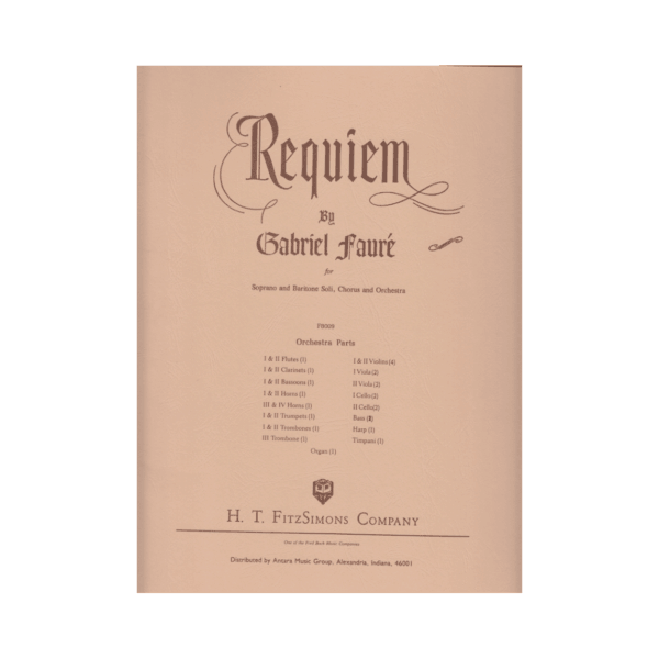 Requiem Complete Orchestra Parts - Orch. Parts